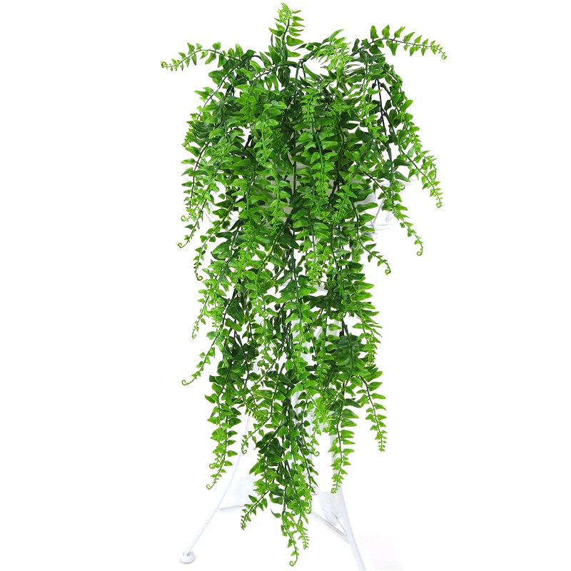 85 см 5 вилок Искусственные пластиковые персидские листья папоротника Зеленые искусственные листья из ротанга вечерние украшения для дома и офиса