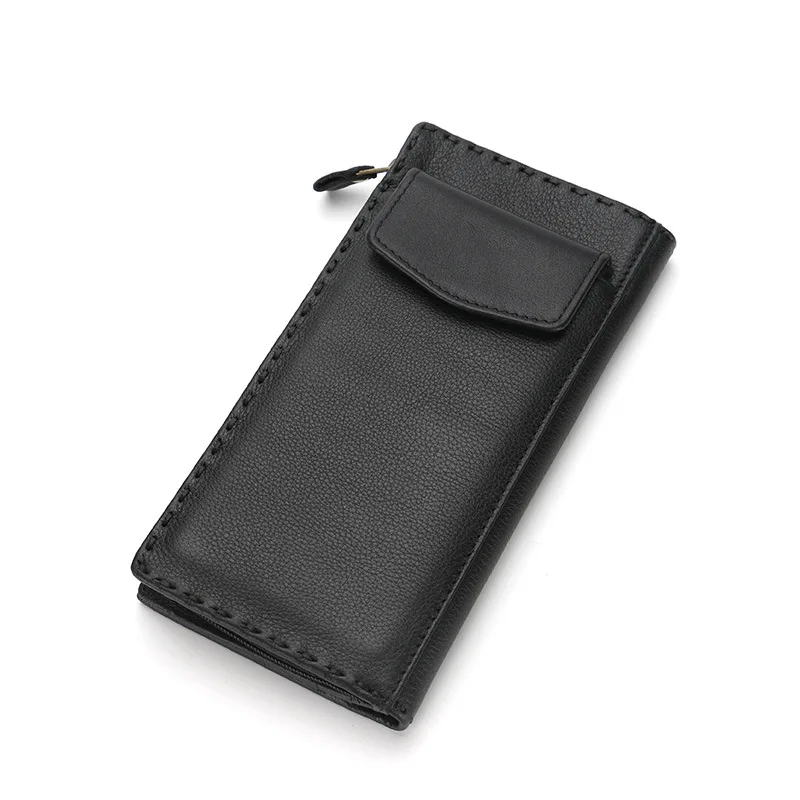 

MEN'S Wallet Mid-length Full-grain Leather Casual Wallet Card Bit More Wallet Leather Wallet