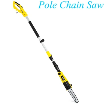 Online Max 30cm Cutting Electric Telescopic Pruner Long Reach Pole 710W Pole Chain Saw Tree Cutter Chainsaw With 20m Cable 0.35m Wire