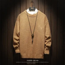 ^^Best Offers Knitting Sweaters Men's Warm Fashion Solid Color Casual O-neck Knit Pullover Men Sweater Male Sweter Clothes Large Size M-5XL ^^Best Offers Knitting Sweaters Men's Warm Fashion Solid Color Casual O-neck Knit Pullover Men Sweater Male Sweter Clothes Large Size M-5XL