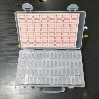 

42/64/100 PCS Diamond Painting Cross Stitch Tools Beads Container Diamond Embroidery Storage Accessory Mosaic Convenience Box