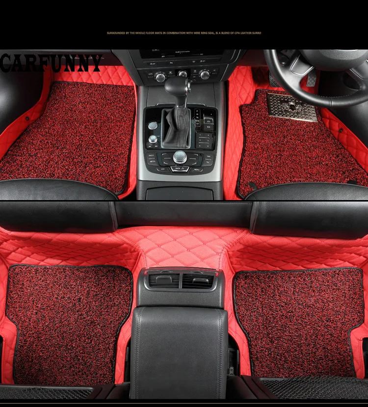 

right hand drive Car Floor Mats For Toyota Previa Alphard Prius Coaster Waterproof Leather Non-slip Mat