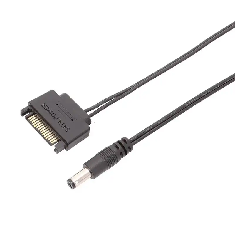 Кабель адаптера питания 10 шт./лот 100 см 20AWG SATA папа 12 В DC 5 мм x 2 1 мм|Компьютерные