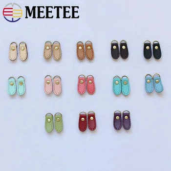 

Meetee 30pcs 13X34mm Luggage Side Clamp Leather Buckle Bag Strap Hang Hook DIY Zipper Puller Manual Purse Sewing Accessories