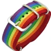 Pulseras bisexuales trenzadas para hombres y mujeres, pulseras trenzadas del orgullo de los homosexuales, del arco iris de Nepal, joyería de amistad ► Foto 1/6