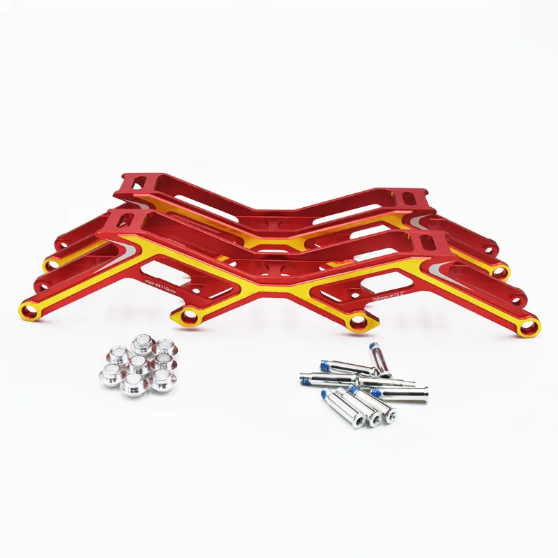 4 wheels Track Road Marathon Skating Frame 4X110mm 4X100 4X90 Inline Speed Skates Base Race Chassis M7 Alloy 190g Ultralight adult roller skates skate wheels kids roller shoes roller skate frame