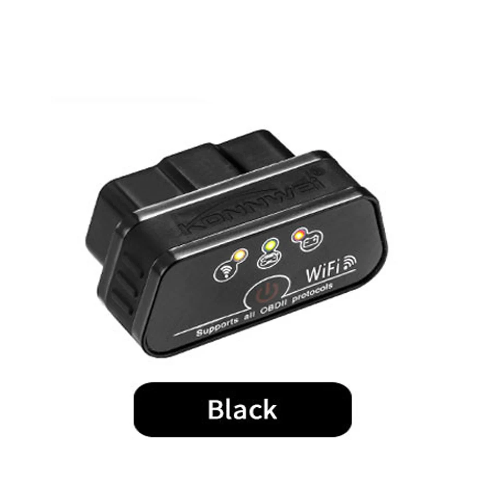 KONNWEI KW901 Bluetooth Автомобильный детектор неисправностей двигателя детектор сканер диагностический сканер считыватель для Android/iOS/PC CA - Цвет: Black