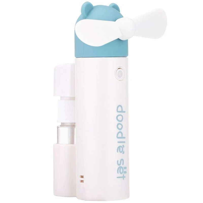 

Handheld Fan, Mini Fan,Portable Misting Fan, Usb Rechargeable Fan. 1200Mah Small Battery Operated For 6 Hours Continuous Work.Pe