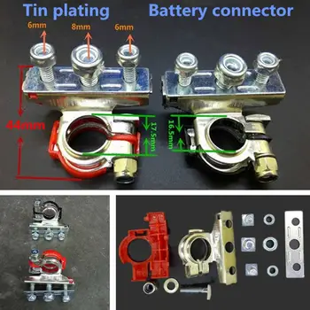 

2Pcs Positive Negative Car Truck Van Vehicle Battery Terminals Connectors Clamps