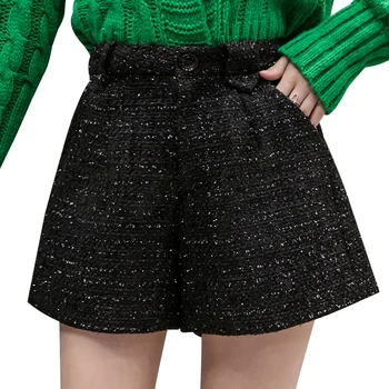 

S-2XL Black Shorts 2020 New High Waist Fashion Pocket Hot Sale Wide Leg Short Mini Women Clothing Spring Summer Sexy Hot Shorts