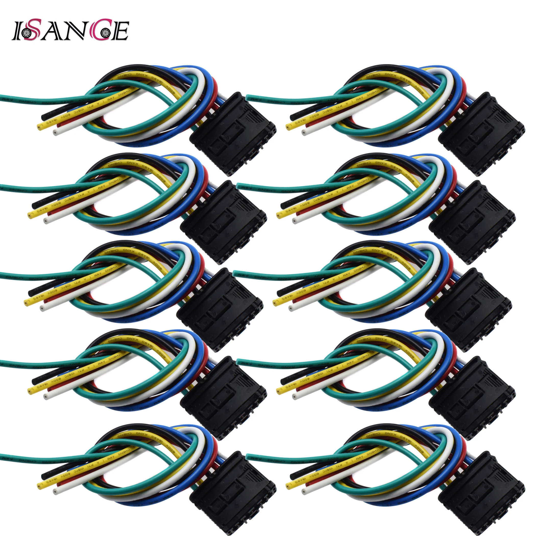 Led wiring harness ISANCE Rear Tail Light Lamp Electrical Wiring Connector 1606248780 For Citroen Peugeot Fiat Dacia C2 C3 C4 C5 DS3 DS4 C4 PICASSO