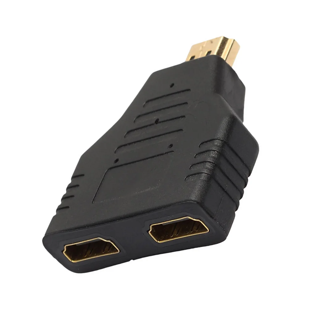 HDMI от 1 до 2 кабель-разветвитель HDMI 1080P HDMI Мужской к двойному HDMI Женский 1 до 2 способ разветвитель Кабель-адаптер конвертер один порт