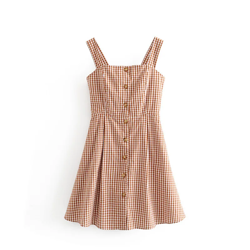 

2019 Western Style Spring And Summer WOMEN'S Dress New Style Pattern Slip Buckle Strapped Dress