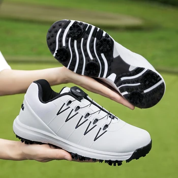 

Golf shoes men and women couple waterproof breathable golf shoes rotating knob buckle non-slip sports sports shoes outdoor golf