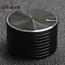 1 шт. Высокое качество алюминиевая ручка регулировки громкости 25 мм* 15 мм ручка потенциометра для отверстия 6 мм