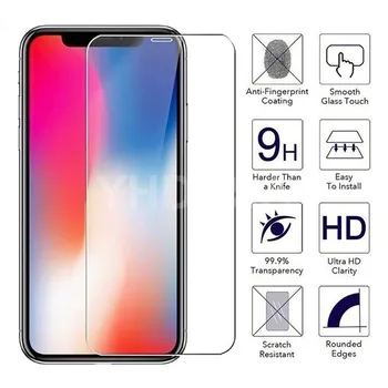 

9H Protective Glass on iPhone 11 Pro X XS Max XR 5S SE Screen Protector Protection Tempered Glass For iPhone 8 7 6 6S Plus Glass