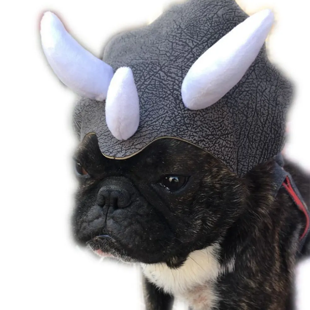 Pet Хэллоуин Трицератопс шляпа собака кошка щенок косплей костюм капитана праздничная одежда Хэллоуин украшение Домашние животные Кепка продукт для домашних животных