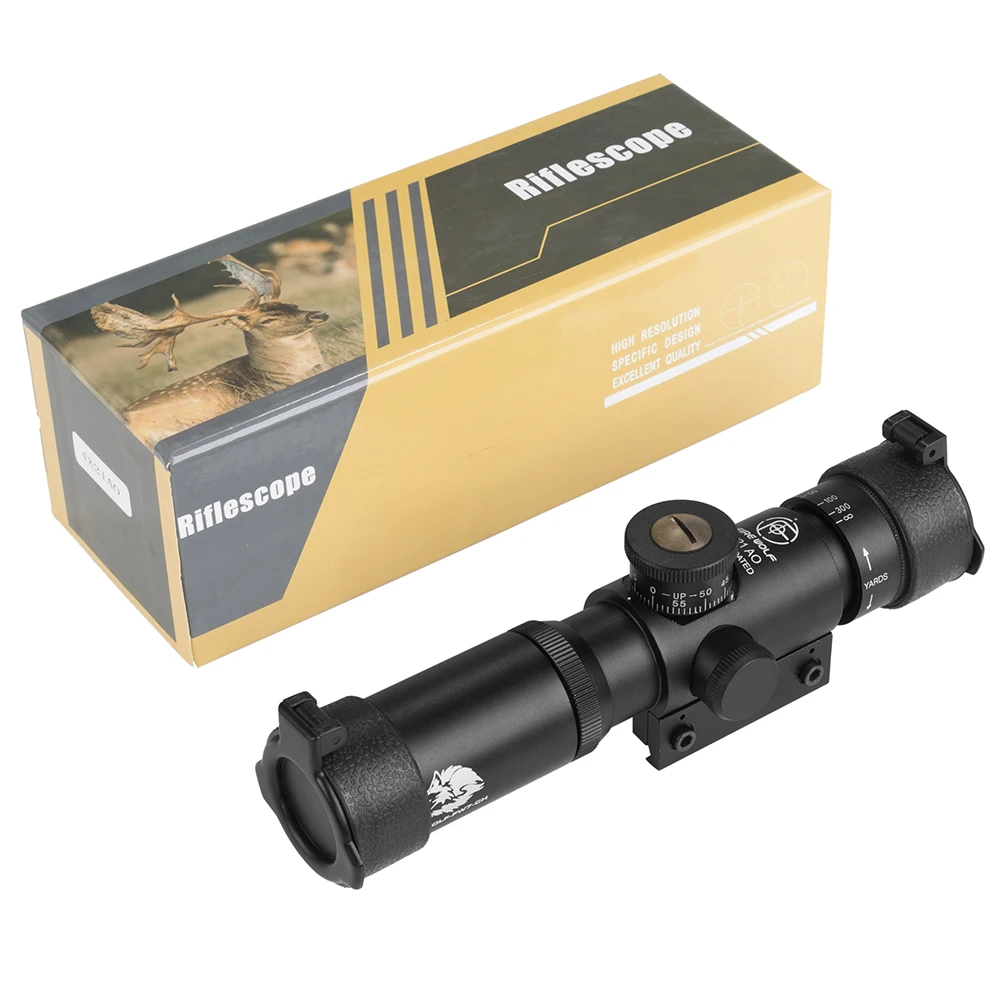 EB SS2 4x21 AO Compact Optical Glass Etched Reticle Rifle Scopes With