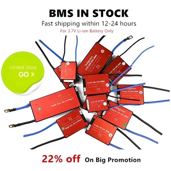 

In Stock 12S 13S 14S 16S BMS 36V 48V BMS for lithum battery pack 3.7v rated Li-ion Battery Pack