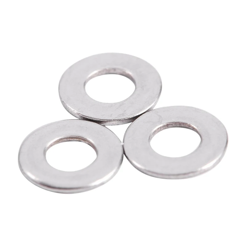 M2.5x6mmx0.5mm круглая плоская шайба из нержавеющей стали для болта 100 шт