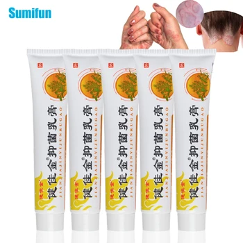 

SMF 5pcs 100% Original Psoriasis Cream Antibacterial Antipruritic Dermatitis Eczema Herbs Ointment Skin Care Medical Plaster