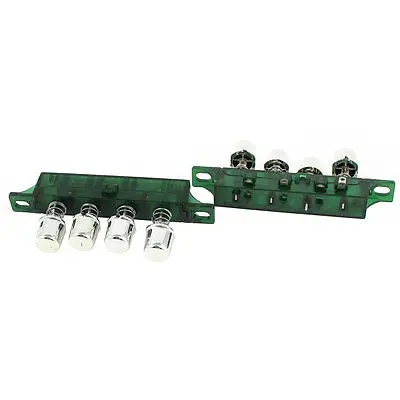 

2Pcs Panel Mount 4-Key Interlock Momentory Push Button Switch AC250V 1A