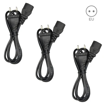 

US/EU/UK Plug 3pcs 1M Power Cord Power Cable for Desktop Computer Monitor Printer computer lamps electric fan etc