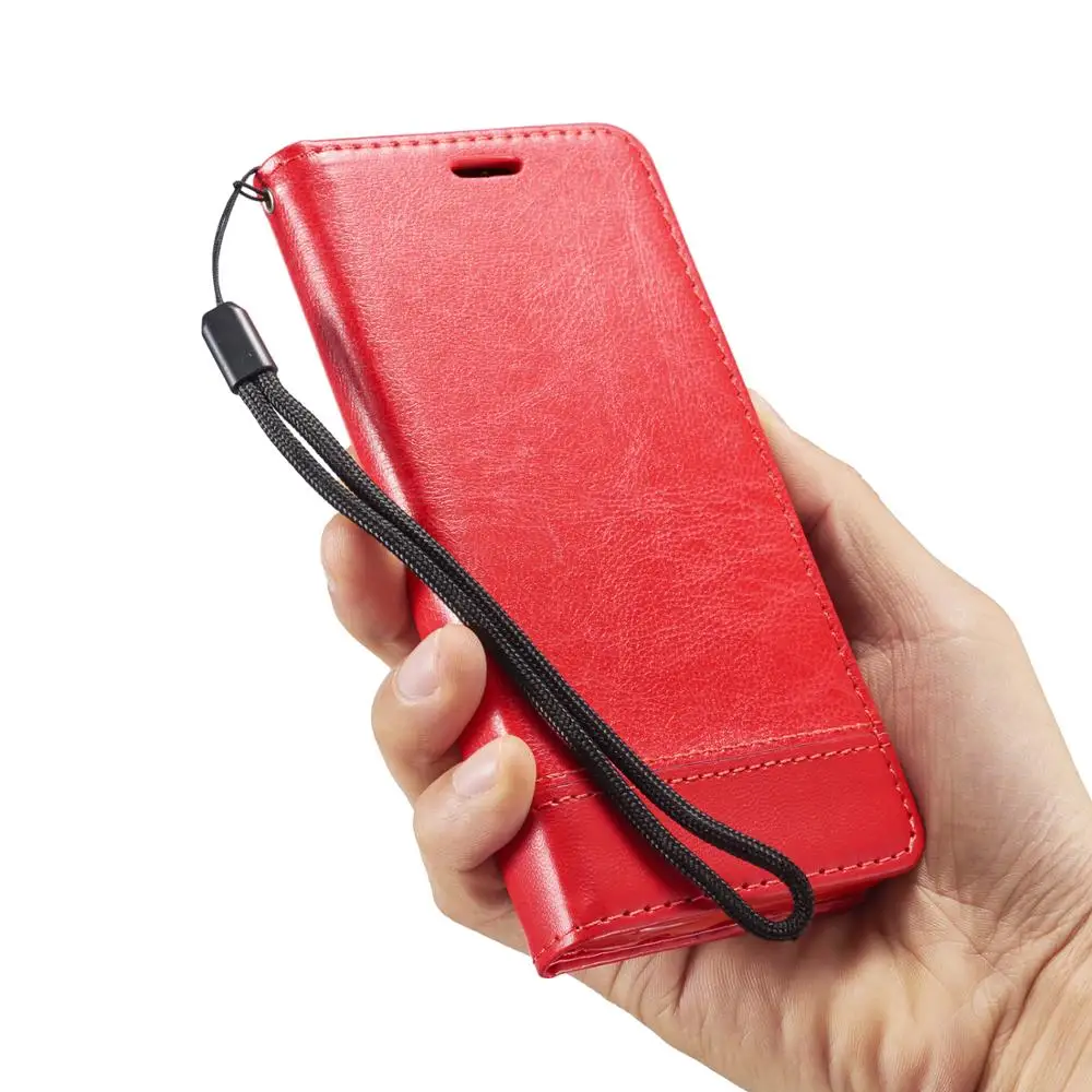 Кожаный чехол-книжка для samsung Galaxy S8 S9 S10 Plus S6 S7 Edge, чехлы-бумажники для телефонов samsung A7 Note 5 8 9 10, чехол-подставка