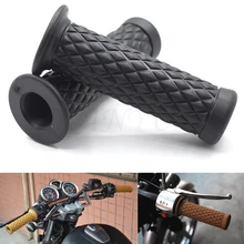 Универсальный 7/" 22 мм Ретро резиновая ручка мотоцикла 8 цветов доступны для Kawasaki Ninja 500R EX500 650R EX650 ER-6F ER-6N ZX9R