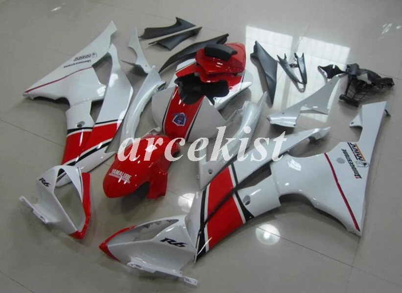ABS литья под давлением Обтекатели комплект подходит для YAMAHA YZF-R6 2008- 08 09 10 11 12 13 14 15 16 Кузов Набор желтый черный