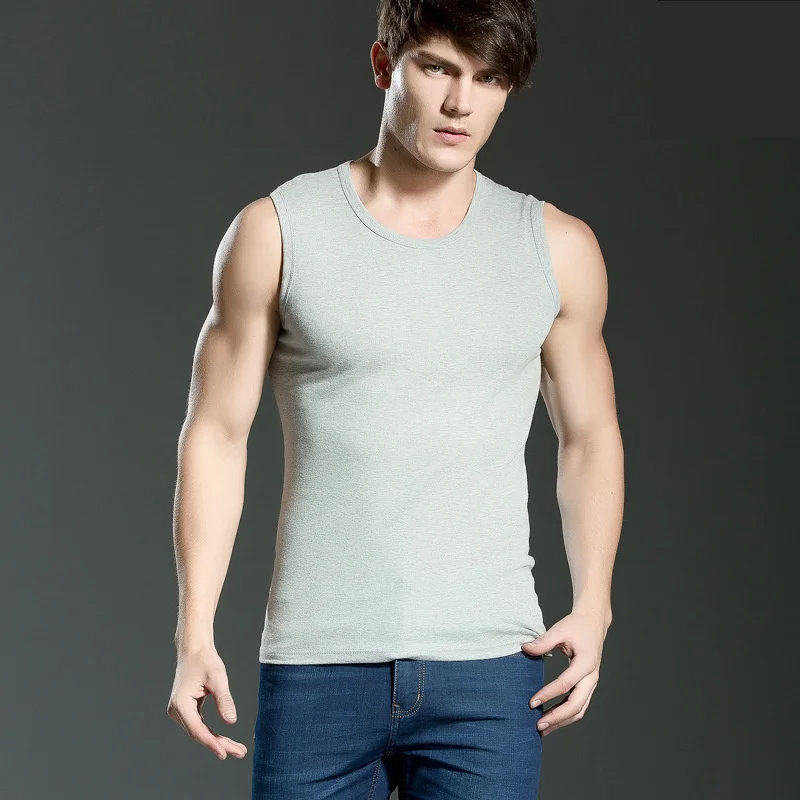 MRMT брендовые новые мужские жилеты из чистого хлопка с широкими плечами жилет для мужчин без рукавов сплошной цвет топы жилет