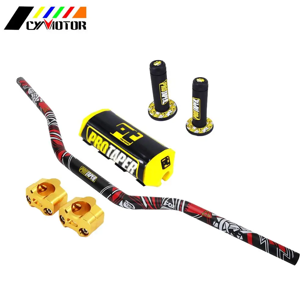 Мотоцикл с ЧПУ 28 мм 1-1/" Fat Bar руль Колодки Ручки для KTM HONDA KAWASAKI SUZUKI YAMAHA Protaper Pro Dirt Bike Motorcross