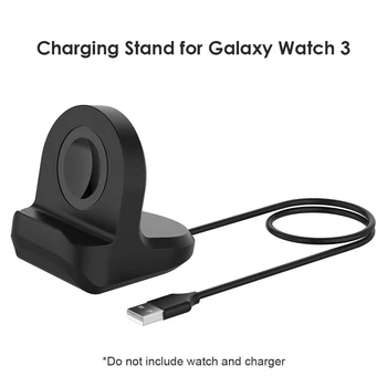 

Silicone Smart Watch Charging Dock Holder for Samsung Galaxy Watch 3 Active 1 2 Power Cradle Stand Charger Station Bracket