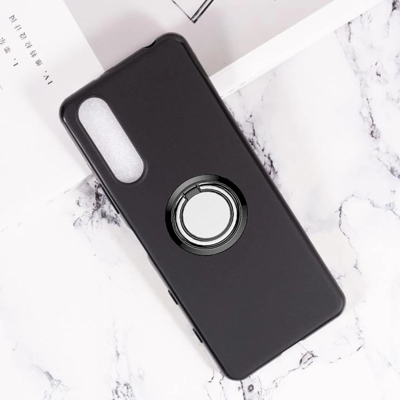 For Sony Xperia 5 1 10 II 8 Lite L4 L3 XA2 XA1 XA Z Plus Ultra Ace L2 XZ3 Back Ring Holder Bracket Phone Case Cover Soft Shell | Мобильные