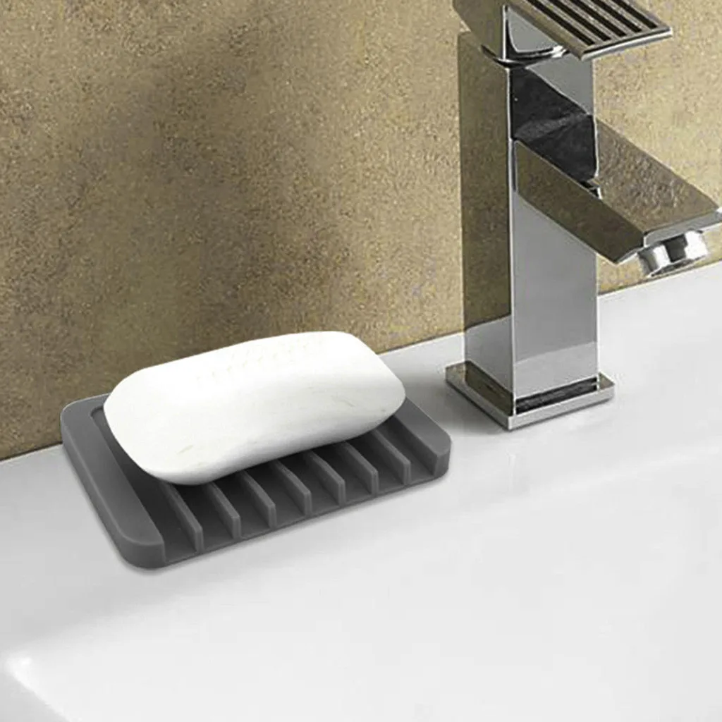 

1pc Suction Soap Box Kitchen Tools Bathroom Accessories Soap Dish Suction Holder Storage Basket Soap Box Stand #3s