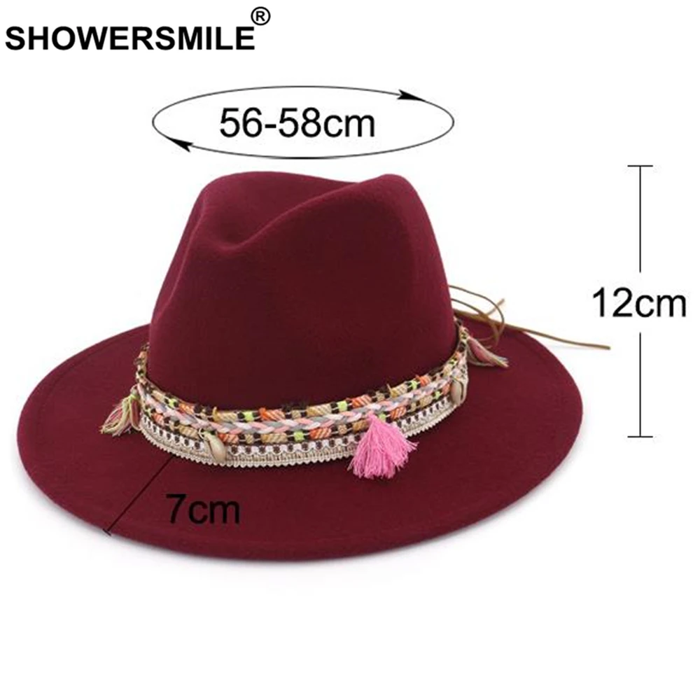 SHOWERSMILE Женская фетровая шерстяная шляпа армейского зеленого свиного пирога