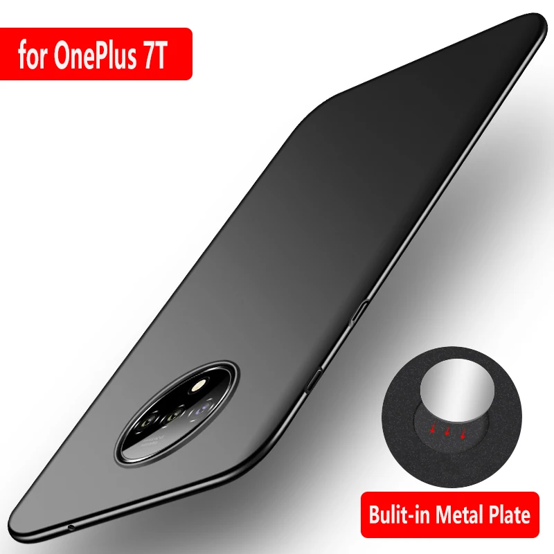 FM.HGQ магнитный автомобильный чехол-держатель для Oneplus 7t Pro, Жесткий Чехол из поликарбоната для Oneplus 7 pro 7 T, Ультратонкий дышащий чехол с эффектом потертости