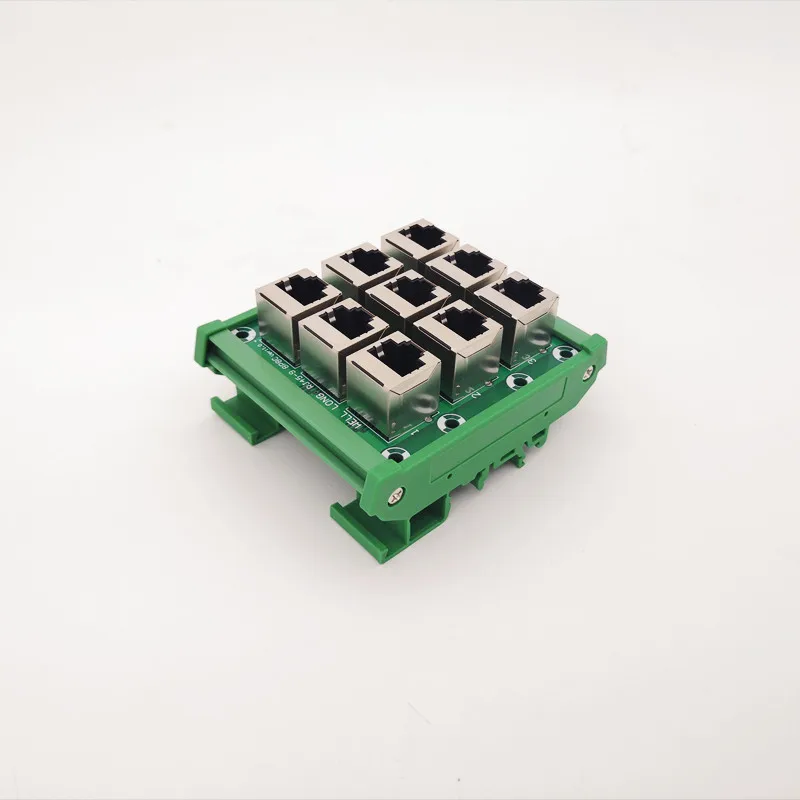 Description Picture 5 of itemRJ45 8P8C Jack 9-Way Buss Breakout Board,Terminal Block, Connector.