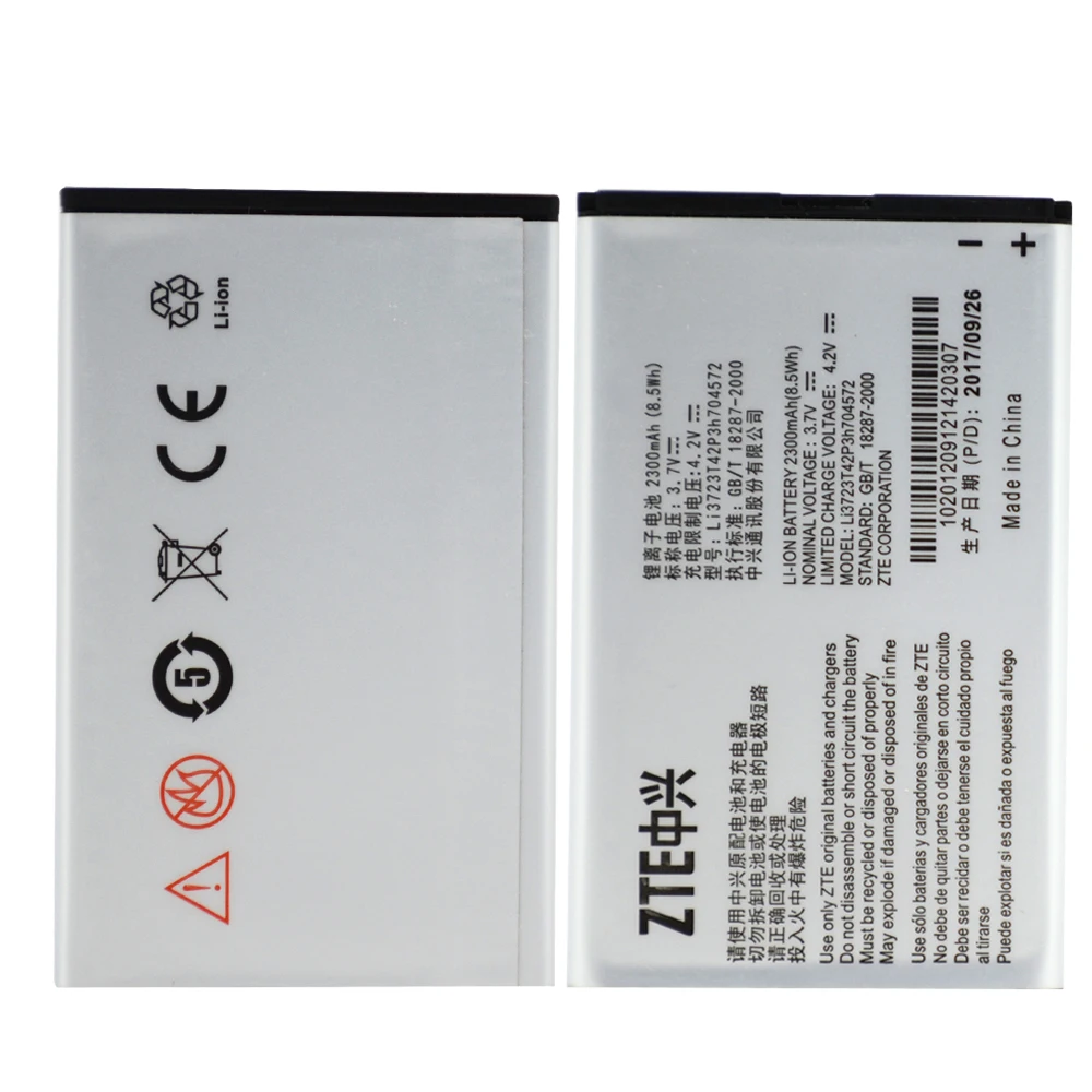 Original Battery Li3723T42P3h704572 For ZTE MF91 MF90 MF90M MF90C MF91D 2300mAh Mobile Phone Batteria Akku