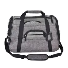 Дорожные сумки, переносные дышащие плечевые ремни для собак, кошек, собак, авиалиний, утвержденные флисовые прокладки, переноска для домашних животных с тренировочным кликером