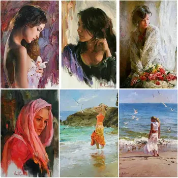 

5d European woman Diamond Embroidery European beauty Diamond painting Cross Stitch Picture of Rhinestones Diamond Mosaic pattern