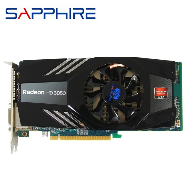 SAPPHIRE HD6850 1GB Video Cards GPU AMD Original Radeon HD 6850 GDDR5 Graphics Cards PC Computer Game Map HDMI PCI-E Not Mining