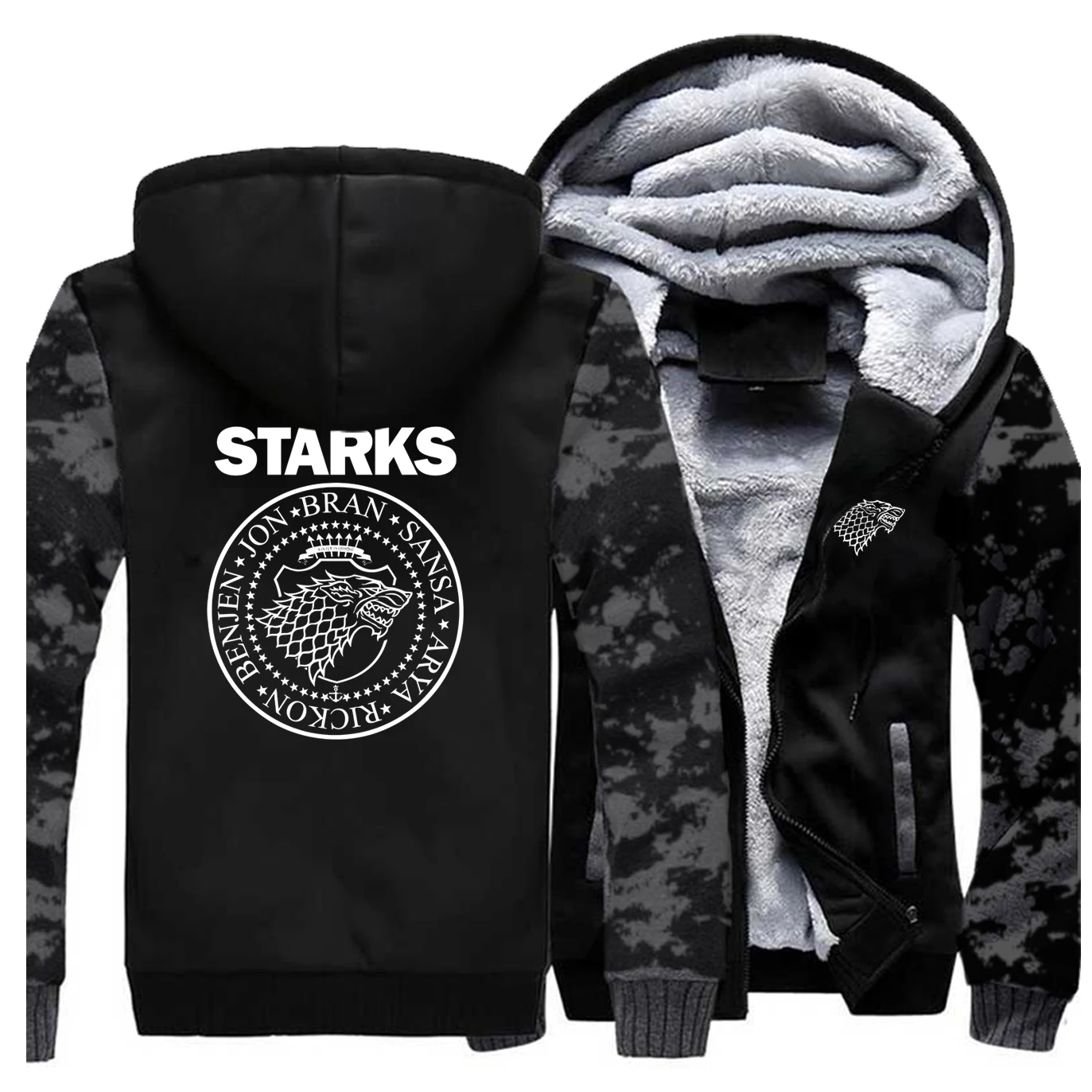 HOUSE STARKS, Мужская брендовая куртка,, Новое поступление, Игра престолов, мужское теплое пальто, хип-хоп, Harajuku, одежда для мужчин, стиль, толстовка