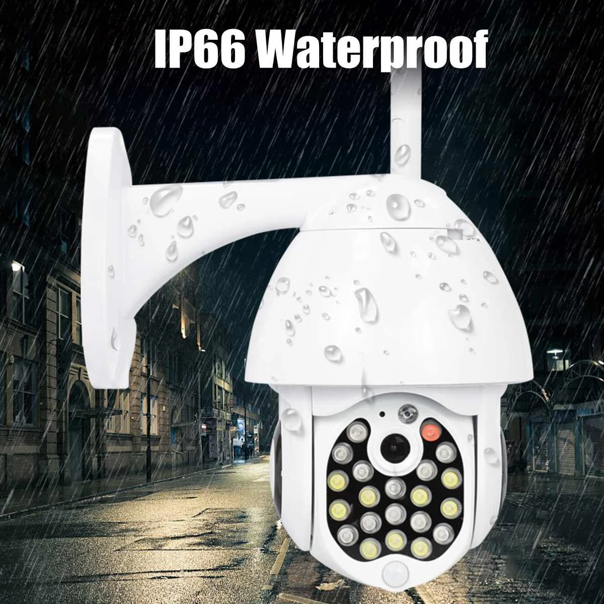 GUUDGO 21 светодиодный ip-камера с 8-кратным зумом, WiFi, купольная полноцветная камера ночного видения IP66, водонепроницаемая Поворотная/наклонная камера видеонаблюдения