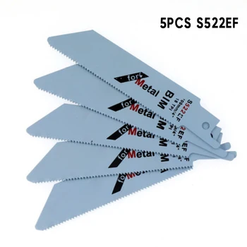 

5 Pcs Set S522EF Reciprocating Sabre Saw Blades 100mm 4 For Bosch Durable