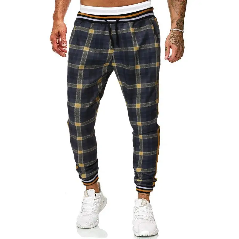 

2019 Autumn And Winter New Style Men 3D Digital Printing with Drawstring Belt Casual Pants K03