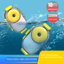 Детская камера, цифровая, Wifi, водонепроницаемая, 3200 Вт, ночное видение, Спортивная камера, подключена к телефону, игрушка в подарок для девочки и мальчика
