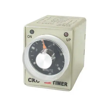 

24V AC 10Min 0-10m DPDT 8 Pin 8P Terminals Delay Timer Time Relay AH3-3