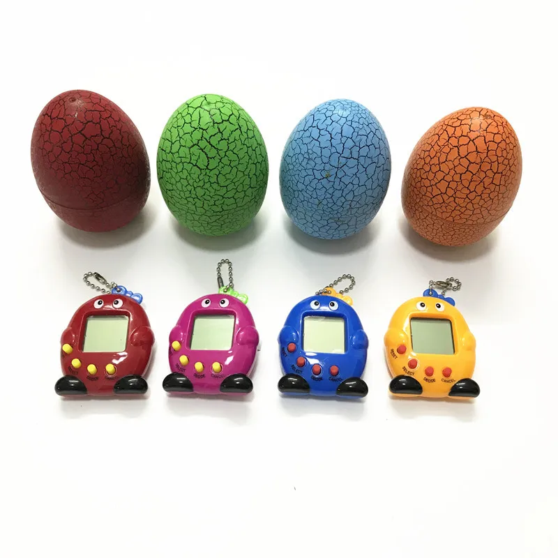 Cracked Dinosaur Egg Multicolor Virtual Network Digital Pet Game Toy Tamagotchi 90S Mini Electronic Pet Christmas Gift 2