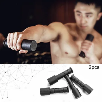 

2pcs Home Gym Fitness Equipment Steel Arm Muscle Boxing Dumbbell Jogging Walking Hand Weights Correct Anti Slip Easy Carry Black